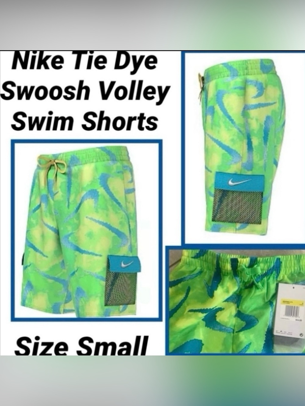 Nike Tie Dye Swoosh Volley Swim Shorts